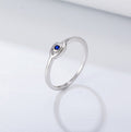 925 Sterling Silver 18K Gold Plated Evil Eye Exquisite Ring for Women Zircon Rings Jewelry Wedding Engagement Anillos