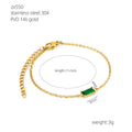 Emerald Titanium Steel Fashion Bracelet For Women