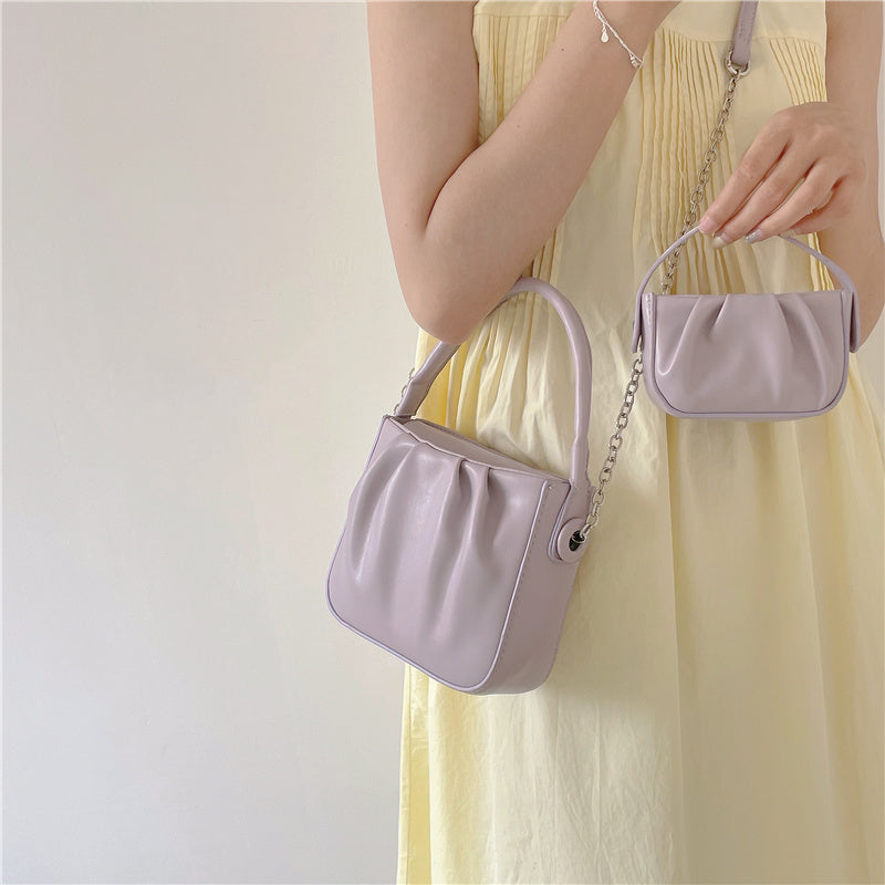 Single Shoulder Messenger Bag Summer Clouds Small Square Bag Women
