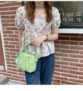 Single Shoulder Messenger Bag Summer Clouds Small Square Bag Women