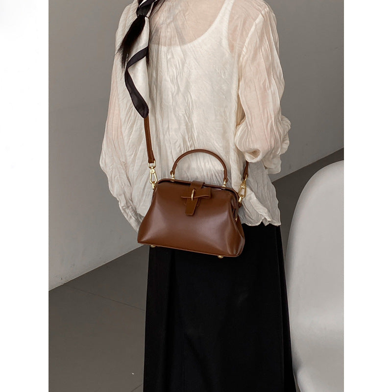 Affordable Luxury Fashion Cowhide Handbag Women