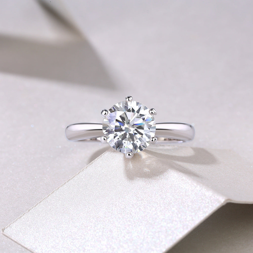 D-Color Moissanite 1-Carat Classic Couple Rings Unisex Design For Both Men And Women